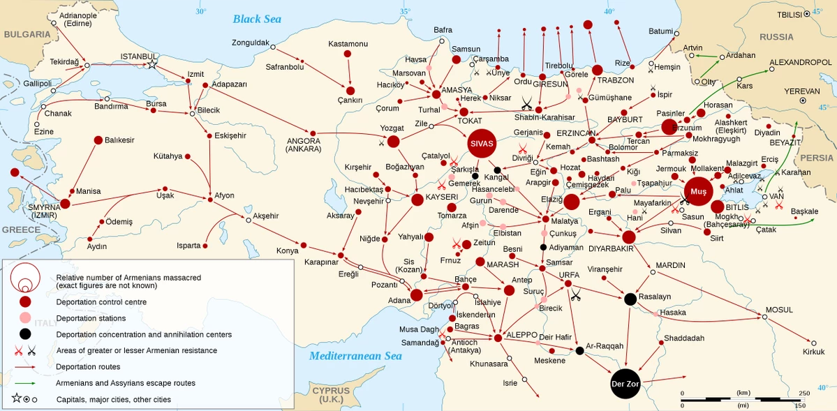Τουρκία η ιστορία σου σ΄ ένα χάρτη! – Η Γενοκτονία των Αρμενίων και οι διαδρομές θανάτου